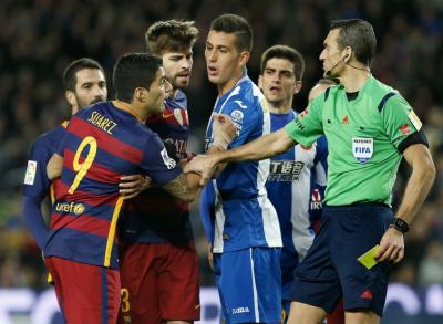 Suárez denunciado por incidentes ante Espanyol