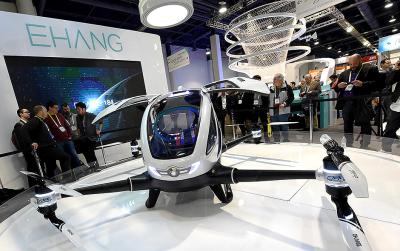 EHang 184: El dron que transporta personas para sacarlas del tráfico vehicular