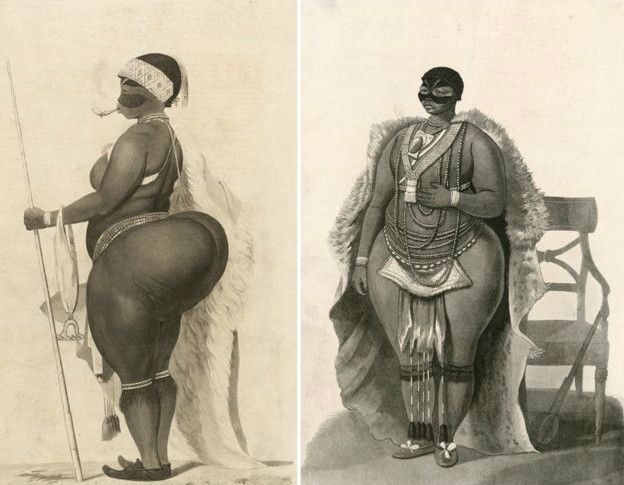 La africana famosa por su trasero que fue convertida en atracción de circo