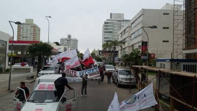 Trabajadores de hoteles de Uruguay se movilizan en reclamo de mejores salarios
