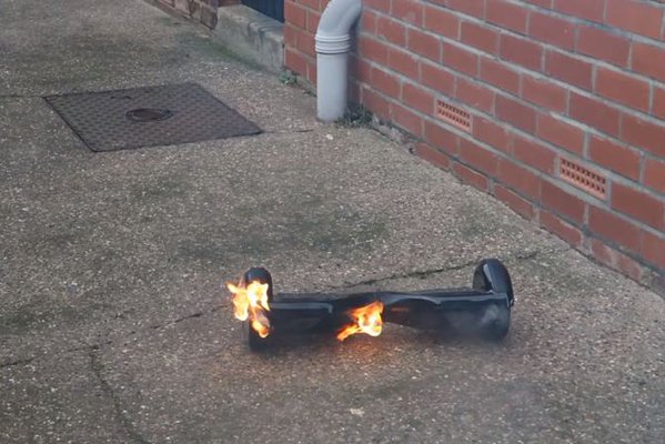 Hoverboard de joven británico se prendió fuego al probarla