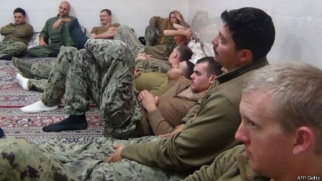 Los marines de EEUU estaban llorando cuando fueron capturados por Irán en el Golfo Pérsico
