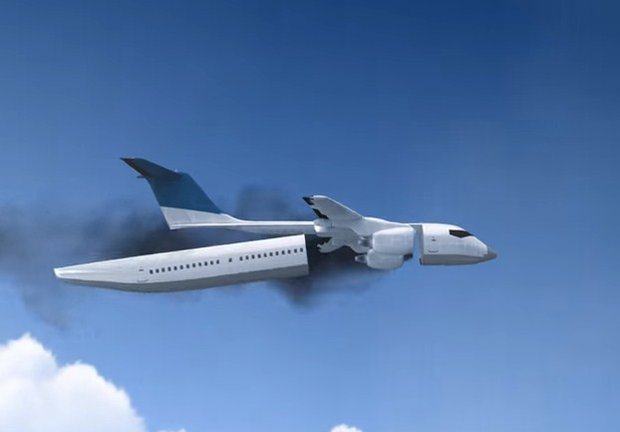 Ingeniero diseña un avión que pone a salvo a los pasajeros en caso de accidente