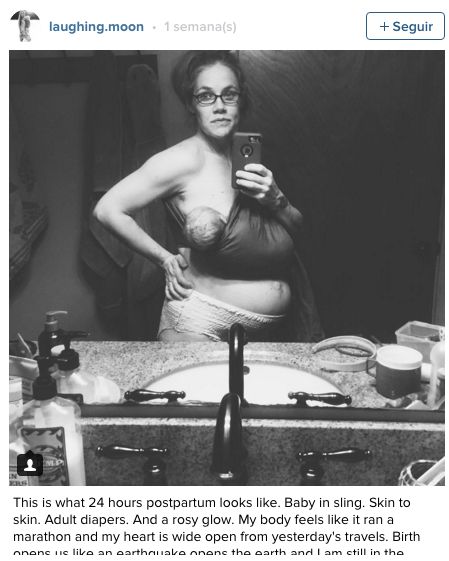 Foto de mujer 24 horas después del parto se convierte en un fenómeno mundial