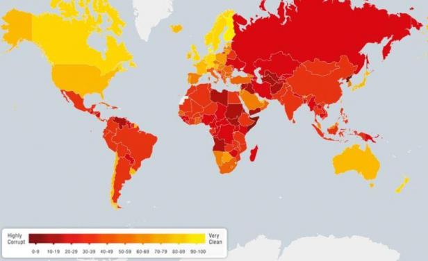 Uruguay, el país menos corrupto de América Latina; según informe del 2015 de Transparencia Internacional