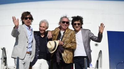 Llegaron los Rolling Stones a Uruguay y ya están en el Hotel Carrasco