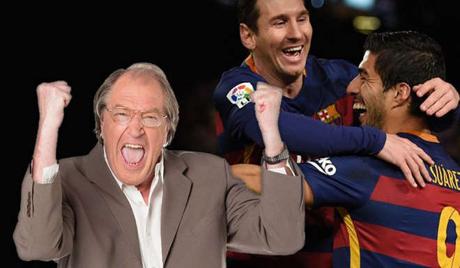 Relator se volvió 'loco' con el penal de Lionel Messi y Luis Suárez