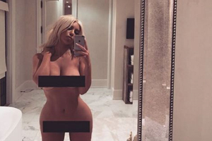 Kim Kardashian publica desnudo frontal en Instagram