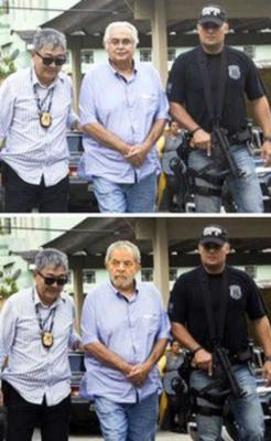 Clarín y la foto trucha de Lula Da Silva esposado