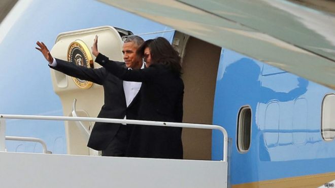 Barack Obama llegó a Cuba en una visita histórica