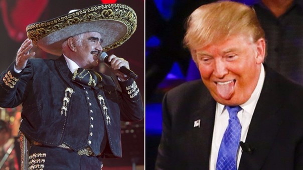 Cantante mexicano Vicente Fernández sobre Donald Trump: Le voy a escupir en la cara