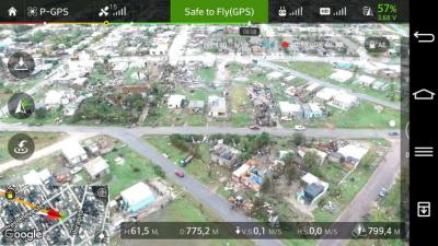 Drones captaron desde el cielo cómo quedó la ciudad de Dolores