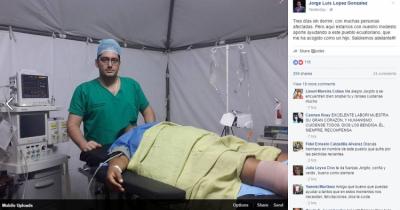 Médico cubano en Ecuador: Tres días sin dormir, pero de aquí ¡no me mueve ni Dios!