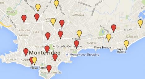 Sepa cuáles son las 20 esquinas de Montevideo controladas por cámaras