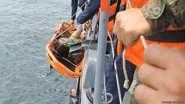 Rescatan a marinero colombiano que pasó 2 meses en el Pacífico, comiendo pescado y gaviotas