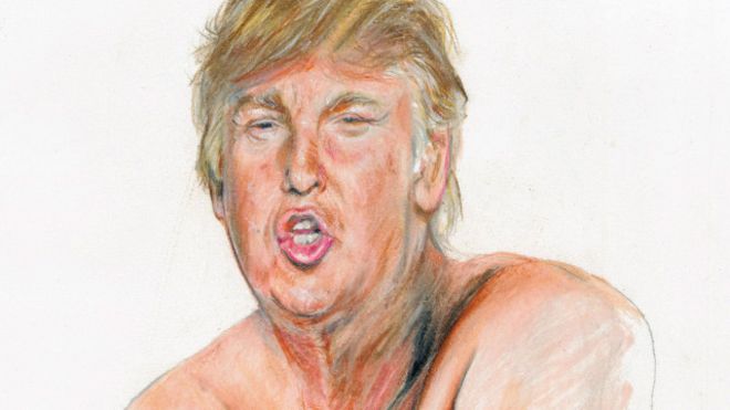 "Pintaré a Trump con el pene más pequeño si tengo que hacerlo"
