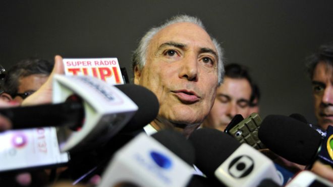 Corrupto de Temer, presidente de un partido que nunca ha ganado las elecciones en Brasil
