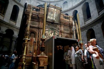 Comienza el proyecto de restauración de la tumba de Cristo en Jerusalén