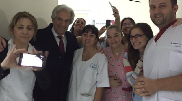 Tabaré Vázquez inauguró CTI neonatal más grande del país en el Pereira Rossell