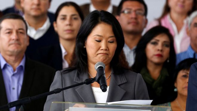 Keiko Fujimori acepta la victoria de Pedro Pablo Kuczynski