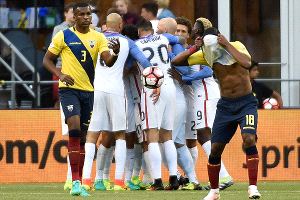 EE.UU. es primer clasificado a semis de la Copa Centenario tras sufrido triunfo sobre Ecuador