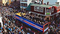 La apoteósica y multitudinaria recepción de Islandia a su selección de fútbol