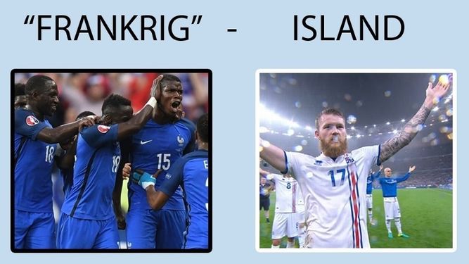 Islandia exige a un partido de ultraderecha danés que retire un cartel racista con la imagen de su selección