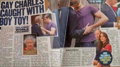 Aparecen fotos del príncipe Carlos besándose con un hombre