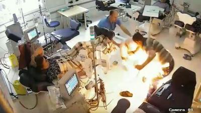 Un hombre quema vivos a varios pacientes de un hospital