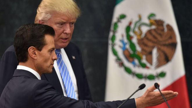 Mexicanos indignados con Peña Nieto por visita de Donald Trump
