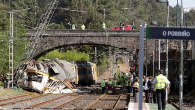 Tren descarrila en Galicia: 4 muertos y 47 heridos